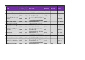 Year 2 First Day Schedule - City of Glasgow College