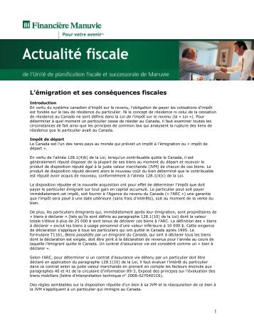 L'Ã©migration et ses consÃ©quences fiscales - Repsource
