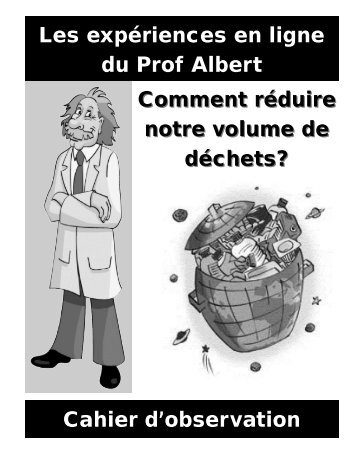 Les expériences en ligne du Prof Albert Cahier d ... - Science en ligne
