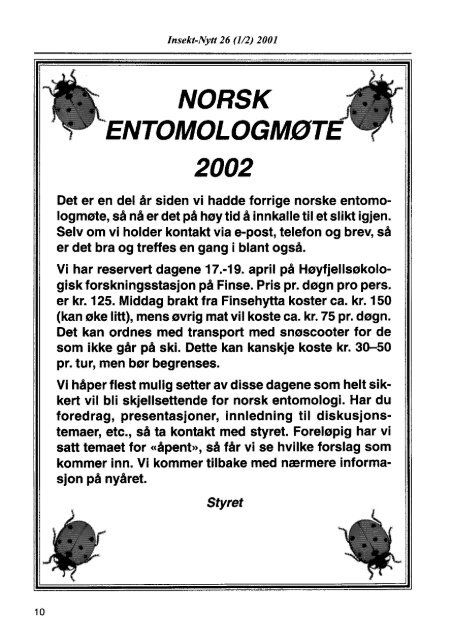 Fulltekst - Norsk entomologisk forening