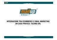 Presentazione e-Commerce Forum 2011 (PDF - 5.6MB) - MailUp