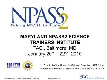 4 - NPASS2 - Education Development Center, Inc.