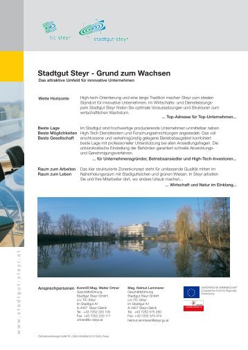 Stadtgut Steyr - Grund zum Wachsen - RiS-Company