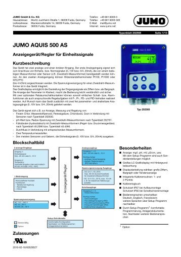 JUMO AQUIS 500 AS