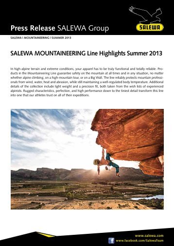 Salewa Mountaineering (PDF)