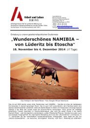 „Wunderschönes NAMIBIA – von Lüderitz bis Etoscha“ - Vhs Bad ...