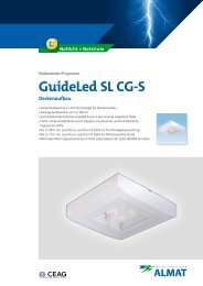 GuideLed SL CG-S Deckenaufbau - ALMAT AG