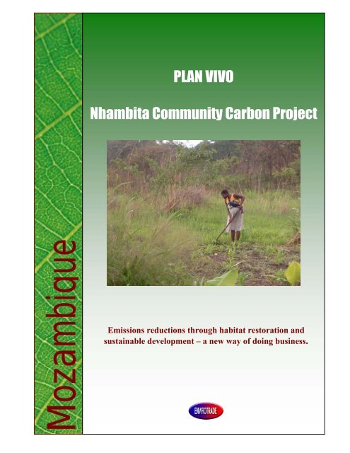 First leaflet on the flagship project in Mozambique - Envirotrade