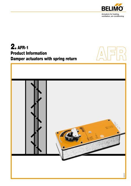 Afr Spring Return AFR24-SR Spring return actuator 15 Nm - Belimo