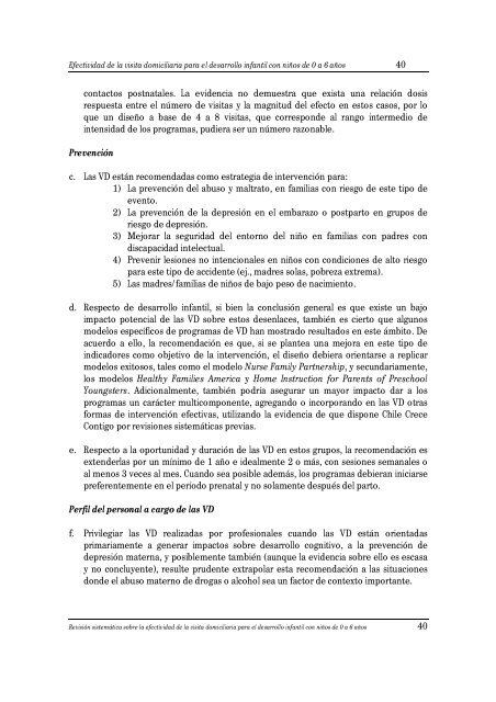 âREVISION SISTEMATICA SOBRE LA EFECTIVIDAD DE LA VISITA ...