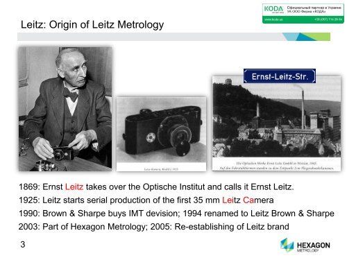 Leitz Reference line High-precision coordinate measuring ... - KODA