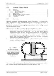 2.15 Tokamak Seismic Analysis