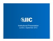 Institutional Presentation - Inter-American Investment Corporation