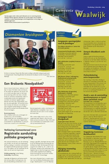 Gemeentepagina week 51 - Gemeente Waalwijk