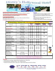 4D Hong Kong / DisneylanD - Tour Packages NATAS Travel Agents