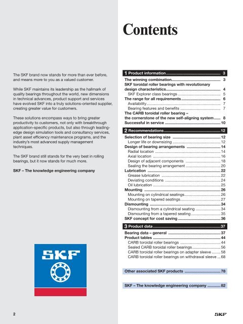 CARBÂ® toroidal roller bearings â a revolutionary ... - Acorn Bearings