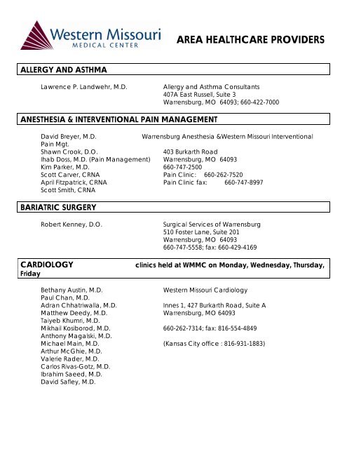 anesthesia & interventional pain management - HealthSCOPE ...