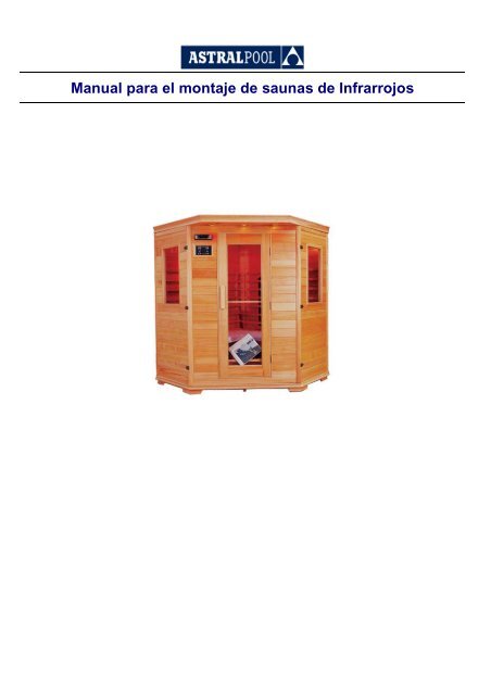 Instruction Manual for Infrared Saunas - AstralPool