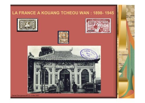 Kouang tcheou wan - Amicale PhilatÃ©lique Paris 12