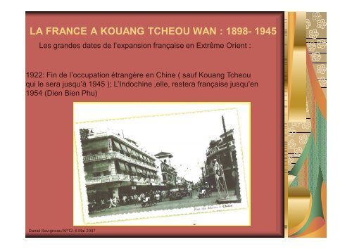 Kouang tcheou wan - Amicale PhilatÃ©lique Paris 12