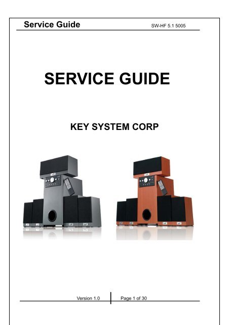 SW-HF 5.1 5005 SERVICE GUIDE(updated). - Genius