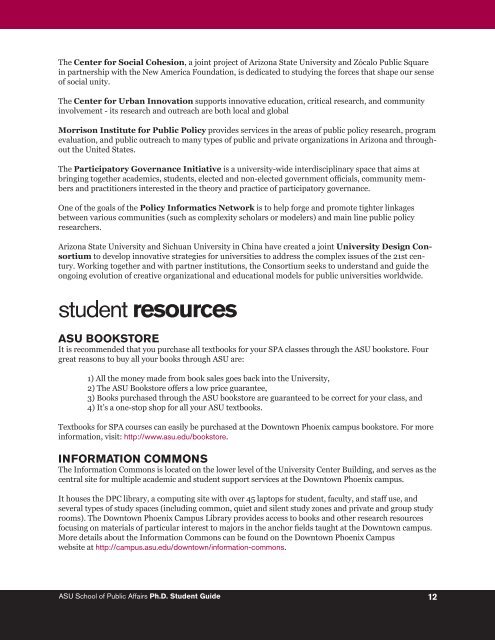 Ph.D. Student Guide - The School of Public Affairs - Arizona State ...