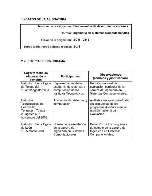 Fundamentos De Desarrollo De Sistemas Manual Normativo
