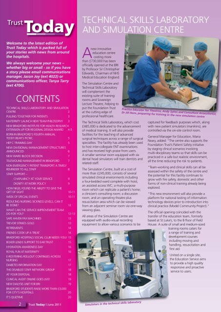 Trust Today June 2011 FINAL.pdf - Bradford Teaching Hospitals ...