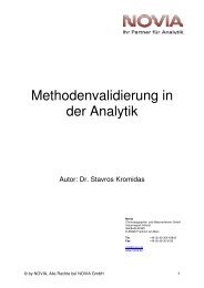 Methodenvalidierung in der Analytik.pdf - bei NOVIA