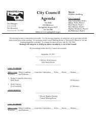 City Council Agenda - City of Springfield