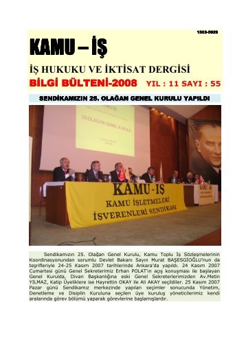 YIL 11 SAYI 55 - Kamu İşletmeleri İşverenleri Sendikası