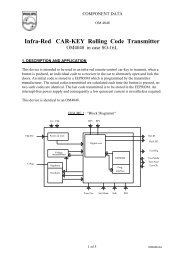 IR CAR-KEY Rolling Code TRANSMITTER, OM4048 in case SO-16L