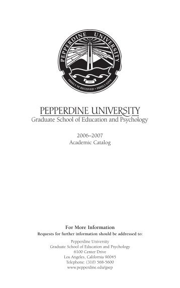 GSEP Academic Catalog 2006-2007 Full Download - Graduate ...