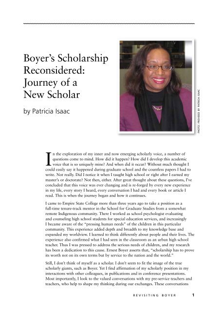 Boyer Revisted 2011 - vol 1 (PDF 1868kB) - SUNY Empire State ...