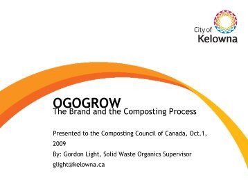 Ogogrow - Compost Council of Canada