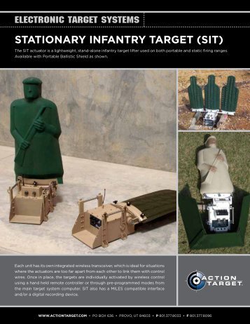 Stationary Infantry Target Cutsheet - Action Target