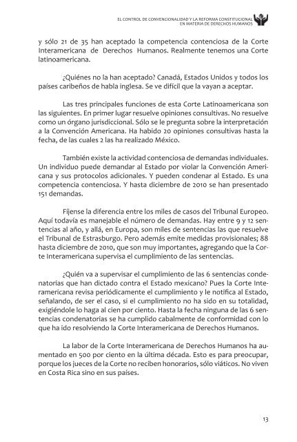 El control de convencionalidad y la Reforma Constitucional en ...