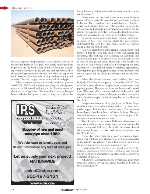 Full Issue (17 MB) - Pile Driving Contractors Association