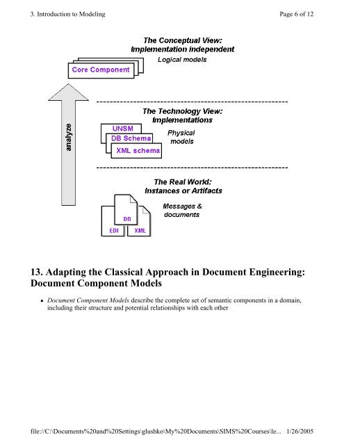 3. Introduction to Modeling 1. Plan for Today's Class 2 ... - Courses