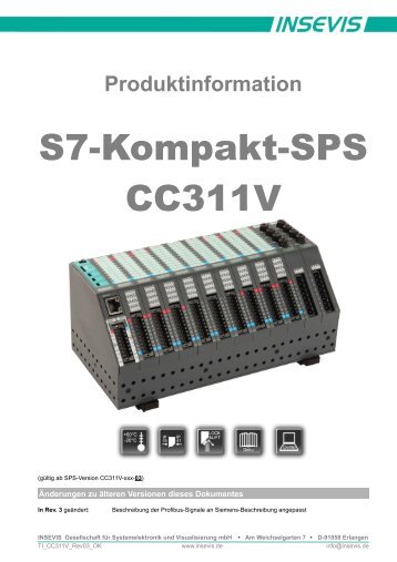 S7-Kompakt-SPS CC311V - Insevis