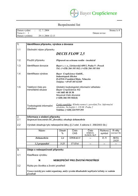DECIS FLOW 2,5 - Novum Czech sro