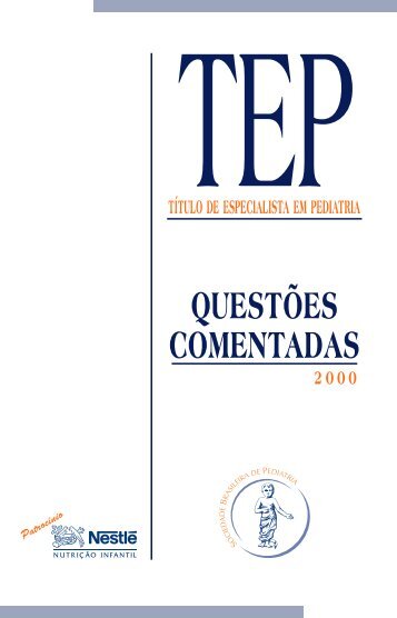 TEP PAGINADO 2000 - Sociedade Brasileira de Pediatria