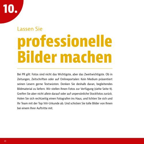 Die Speakers Excellence PR Fibel für Top 100 Member