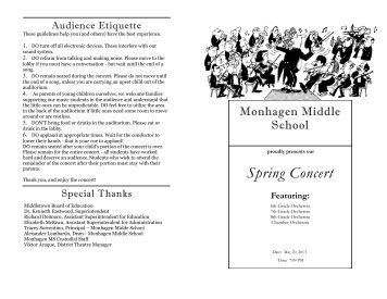 Spring Concert - Middletown City School District
