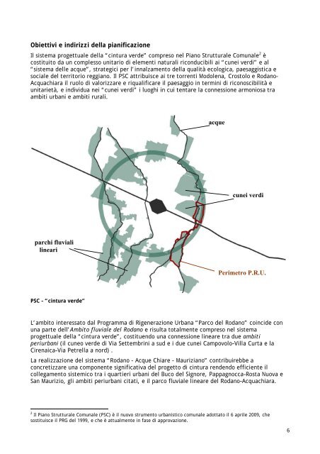 Sintesi del Documento di Indirizzo - Comune di Reggio Emilia