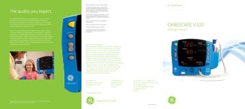 GE Carescape V100 Brochure - Davis Medical Electronics