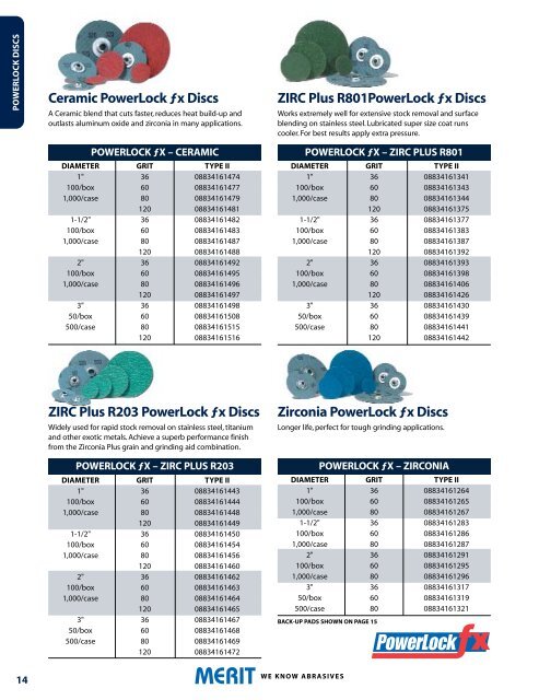 Merit Catalog M100 2009.qxd - Abrasive Specialties & Tools