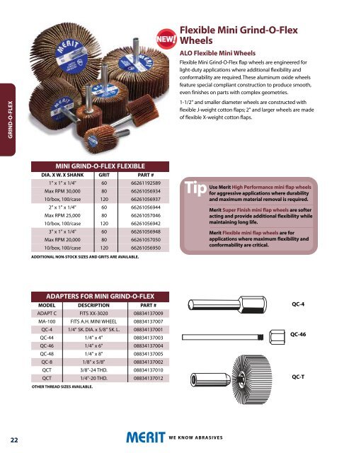 Merit Catalog M100 2009.qxd - Abrasive Specialties & Tools