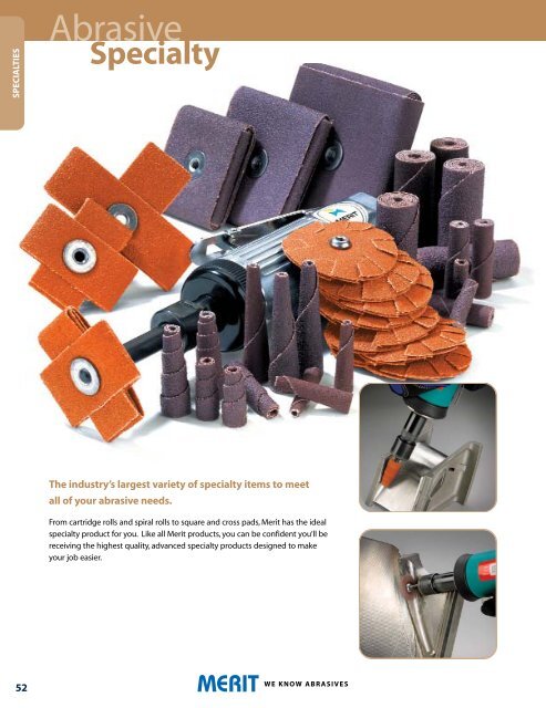 Merit Catalog M100 2009.qxd - Abrasive Specialties & Tools