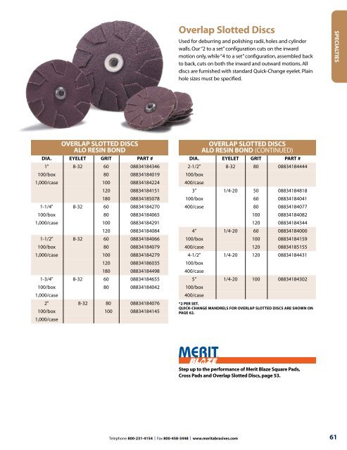 Merit Catalog M100 2009.qxd - Abrasive Specialties & Tools